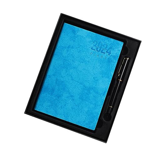 KEALBAUS Wochenkalender A5 2024, Jahresplaner, fester Einband, mit Weihnachtsgeschenk, Blau von KEALBAUS