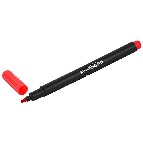 KEALLANS 1 x Fabric Marker Pens Permanent Farben Für Diy Textile Kleidung T-Shirt Schuhe Rot von KEALLANS
