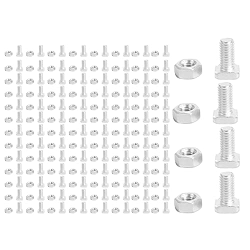 KEALLANS 100 Packungen Gewächshaus Muttern und Schrauben Vierkant Schrauben Muttern Gewächshaus Reparatur Satz Teile Garten Bedarf von KEALLANS