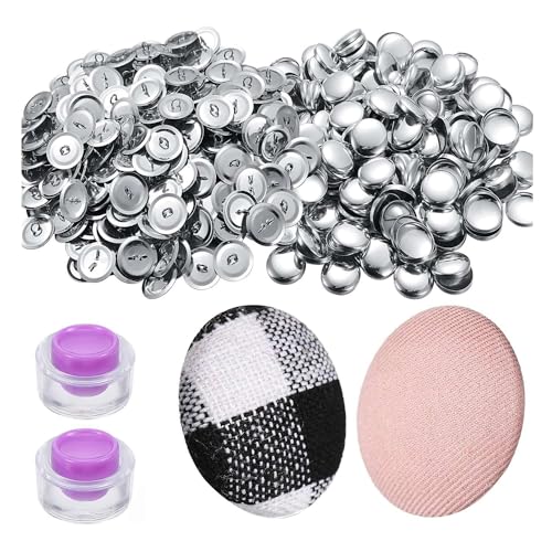 KEALLANS 100 Sets Abdeckknöpfe Set mit Werkzeugen Größe Knöpfe zum Abdecken von Knöpfen Selbstbedeckung Basteln Stoff Abdeckknöpfe langlebig 0,59 Zoll KEALLANS 100 Sets Abdeckknöpfe Set mit Werkzeugen Größe Knöpfe zum Abdecken von Knöpfen Selbstbedeckung Basteln Stoff Abdeckknöpfe langlebig 0,59 Zoll von KEALLANS