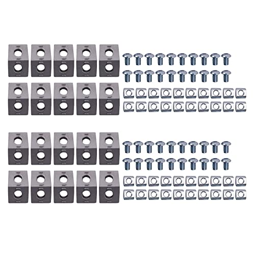KEALLANS 100 Stück Eckhalterung Serie 2020 Aluminiumprofil für 6 mm Schlitz Aluminiumprofil Zubehör von KEALLANS