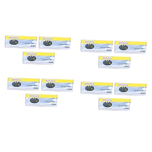 KEALLANS 12 Stueck Sicherheitsnadel Klare Hartplastik Namenschild Halter von KEALLANS