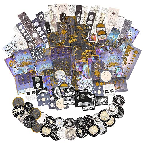 KEALLANS 192 Stück himmlische Aufkleber, Vintage, für Scrapbooking, Planet, Mond, Weltraum, Astronomie, Aufkleber, Journalbedarf KEALLANS 192 Stück himmlische Aufkleber, Vintage, für Scrapbooking, Planet, Mond, Weltraum, Astronomie, Aufkleber, Journalbedarf von KEALLANS