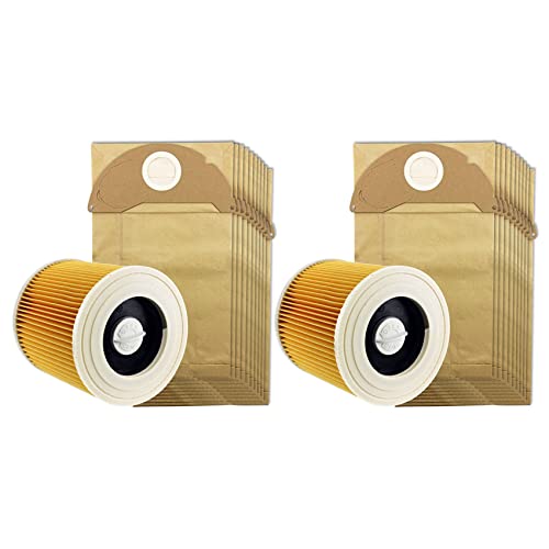 KEALLANS 2 x Nass- und Trockenfilter WD2 und 20 x Staubfilter von KEALLANS