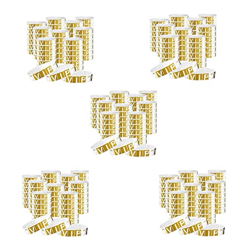 KEALLANS 2500 Stück VIP-Armbänder Leichte Event-Armbänder Personalisierte Party-Armbänder Farbiges Wasserdichtes Armband von KEALLANS