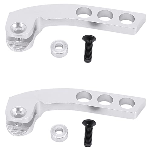 KEALLANS 2X Metall 4 Loch Sender Umhänge Band Balancer Einsteller für Futaba Radiolink X9D, Silber Vertikal von KEALLANS