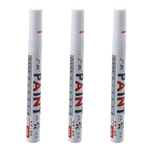 KEALLANS 3 x Permanent Weiß Reifen Auto Farbe Metall Stift Marker KEALLANS 3 x Permanent Weiß Reifen Auto Farbe Metall Stift Marker von KEALLANS