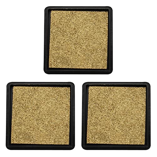 KEALLANS 3 x Stempelkissen für Hochzeitspapier, goldfarben von KEALLANS