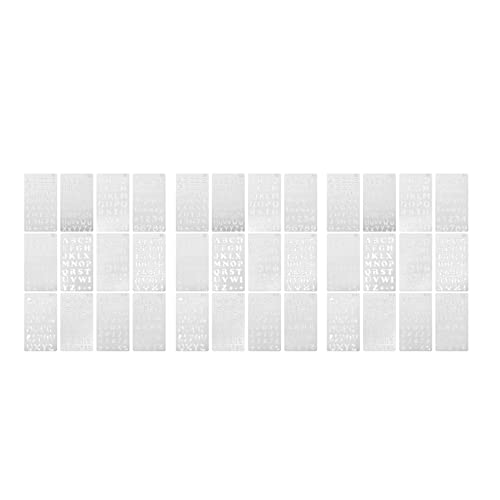 KEALLANS 36 Stück Alphabet Schablonen Wiederverwendbare Brief Malerei Schablonen Kunststoff DIY Zeichnung Sprüh Waage Vorlagen KEALLANS 36 Stück Alphabet Schablonen Wiederverwendbare Brief Malerei Schablonen Kunststoff DIY Zeichnung Sprüh Waage Vorlagen von KEALLANS
