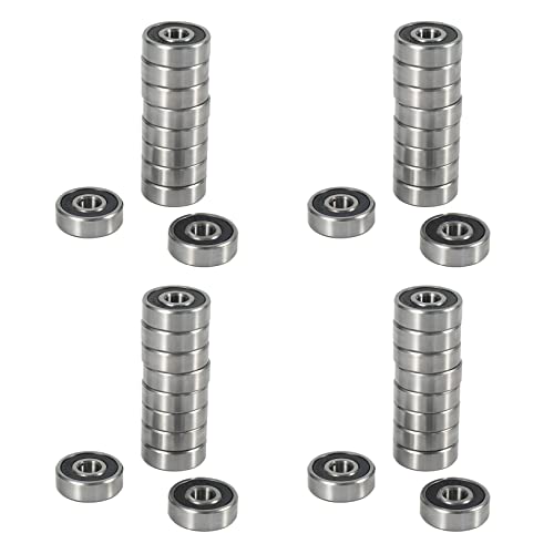 KEALLANS 40 Stück 628RS 8 mm x 24 mm x 8 mm Rillenkugellager, Miniatur A, doppelt versiegelt von KEALLANS