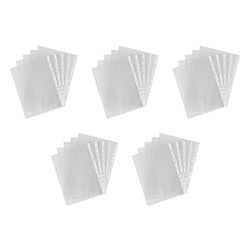 KEALLANS 500 Stücke A4 PP Gestanzte Punch Pockets Ordner Brieftaschen Hülsen Tasche Transparent 0,03mm KEALLANS 500 Stücke A4 PP Gestanzte Punch Pockets Ordner Brieftaschen Hülsen Tasche Transparent 0,03mm von KEALLANS