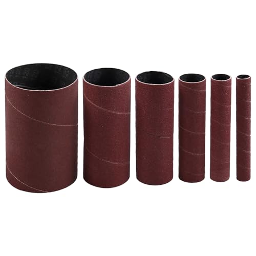 KEALLANS 6 Schleifhülsen für Spindelschleifer, Körnung 120, Schleifpapier mit Aluminiumoxid, Schleifhülsen von KEALLANS