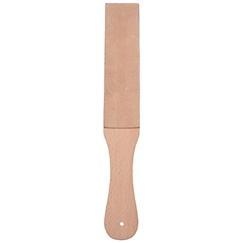 KEALLANS Set mit Messerschärfer, manuell, zum Polieren von Leder, Holzgriff, Polierplatte und Wachs-Lederpaste von KEALLANS