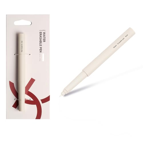 KEARING Wasserlöslicher Stoffmarker Weiß – Temporärer Markierstift/Trickmarker für Nähen, Quilten, Stickerei und DIY – Mit weichem Griff & leicht entfernbarer Tinte KEARING Wasserlöslicher Stoffmarker Weiß – Temporärer Markierstift/Trickmarker für Nähen, Quilten, Stickerei und DIY – Mit weichem Griff & leicht entfernbarer Tinte von KEARING
