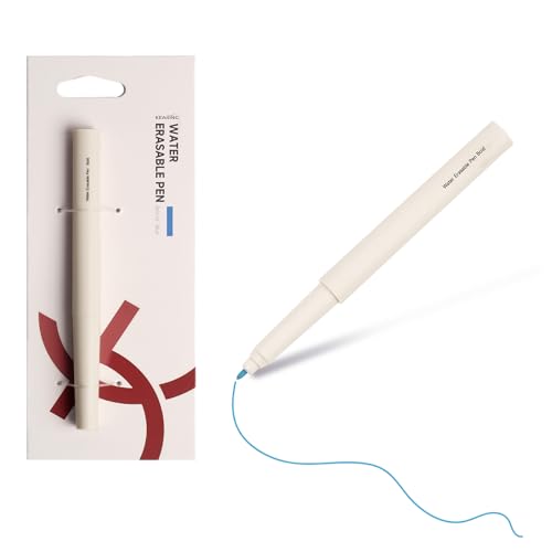 KEARING wasserlöslicher Stoffmarker Blau – Markierstift für temporäre Markierungen beim Nähen, Quilten, Stickerei und DIY – glattes Schreiben, leicht mit Wasser entfernbar KEARING wasserlöslicher Stoffmarker Blau – Markierstift für temporäre Markierungen beim Nähen, Quilten, Stickerei und DIY – glattes Schreiben, leicht mit Wasser entfernbar von KEARING