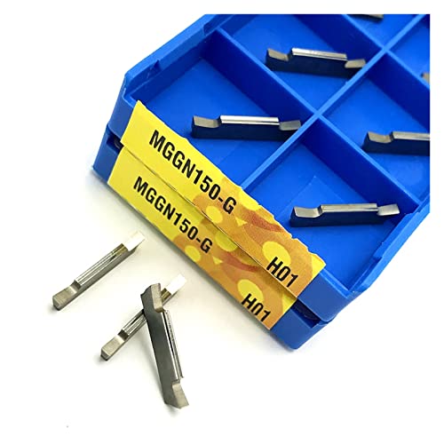10 Stück Hartmetall-Dreheinsätze Einstechwerkzeug MGGN150 MGGN200 MGGN250 MGGN300 MGGN400-G H01 Einstecheinsätze aus Aluminium for Aluminium und Kupfer 10 Stück Hartmetall-Dreheinsätze Einstechwerkzeug MGGN150 MGGN200 MGGN250 MGGN300 MGGN400-G H01 Einstecheinsätze aus Aluminium for Aluminium und Kupfer von KEEBI