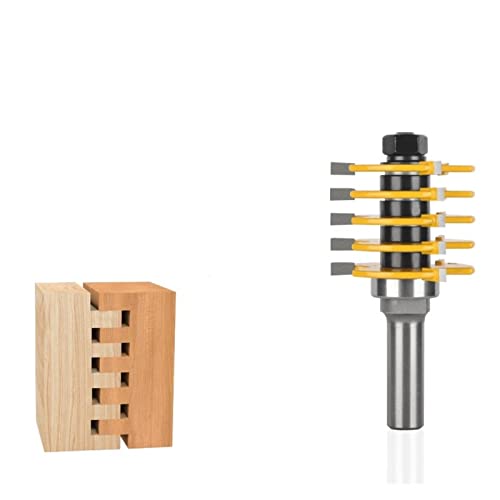 KEEBI 1 stücke Fräser 5 Fingergelenk Holzbearbeitungsschneider, 3 Zähne Box Fingergelenk Fräser Holzbearbeitungsfräser for Holz (Size : 8x47.6x4) von KEEBI