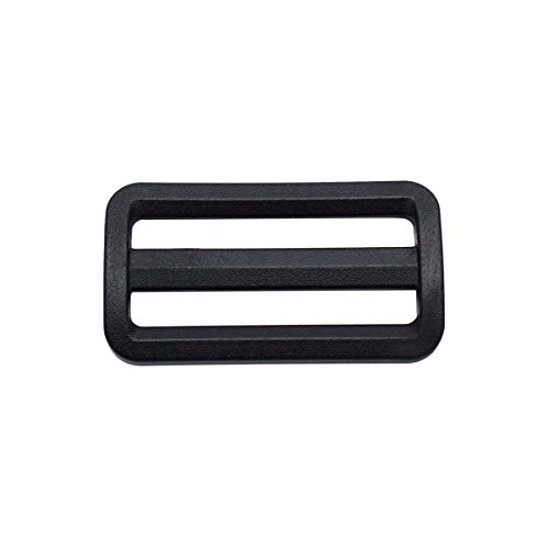 50 mm Kunststoff-Tri-Gleitschnalle, Gurtbandversteller, 5,1 cm, Schwarz, 5 Stück 50 mm Kunststoff-Tri-Gleitschnalle, Gurtbandversteller, 5,1 cm, Schwarz, 5 Stück von KEEJEA