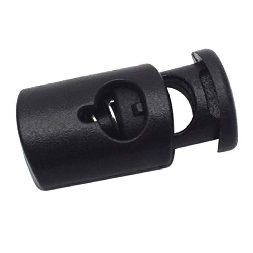Kordelstopper aus Kunststoff, 12 mm x 24 mm, für 4 mm Seile, 25 Stück von KEEJEA