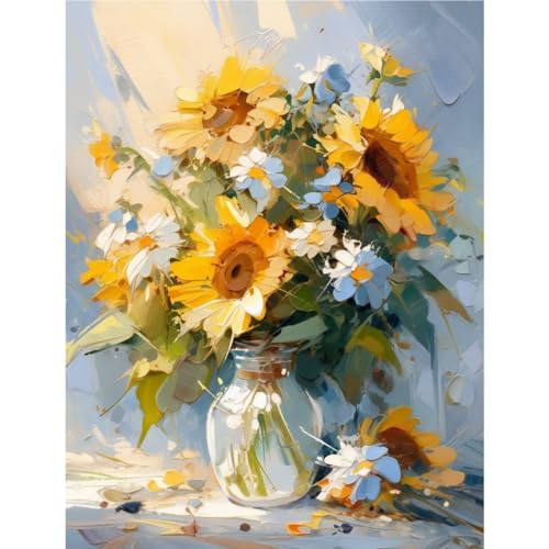 KEEMOSO Malen Nach Zahlen Erwachsene,Blume Paint By Numbers Adult Ohne Rahmen mit 3 Pinsel und Acrylfarben für Frauen Home Deko Geburtstag Weihnachten Geschenk,40x50cm KEEMOSO Malen Nach Zahlen Erwachsene,Blume Paint By Numbers Adult Ohne Rahmen mit 3 Pinsel und Acrylfarben für Frauen Home Deko Geburtstag Weihnachten Geschenk,40x50cm von KEEMOSO