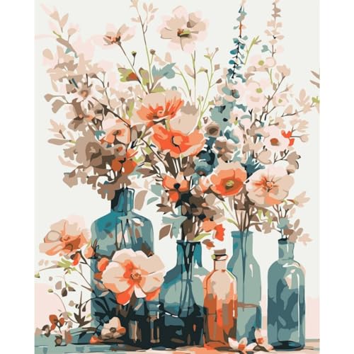 KEEMOSO Malen Nach Zahlen Erwachsene und Anfänge Mädchen DIY Ölgemälde Leinwand Set mit 3 Pinsel und Acrylpigment für Frauen Home Deko- Ohne Rahmen 30 x 40 cm KEEMOSO Malen Nach Zahlen Erwachsene und Anfänge Mädchen DIY Ölgemälde Leinwand Set mit 3 Pinsel und Acrylpigment für Frauen Home Deko- Ohne Rahmen 30 x 40 cm von KEEMOSO
