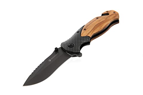 KEENSUN Klappmesser Holz/Carbon Einhandmesser Survival Taschenmesser Outdoor Campingmesser Messer KEENSUN Klappmesser Holz/Carbon Einhandmesser Survival Taschenmesser Outdoor Campingmesser Messer von KEENSUN