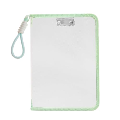 KEERADS Aesthetic Mesh- mit Reißverschluss und Ordner Organizer Dokument Klemme Metall Clips für Papier Portfolio Lagerung Schule H 2025 (B, One Size) von KEERADS