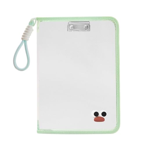 KEERADS Aesthetic Mesh- mit Reißverschluss und Ordner Organizer Dokument Klemme Metall Clips für Papier Portfolio Lagerung Schule H 2025 (G, One Size) von KEERADS