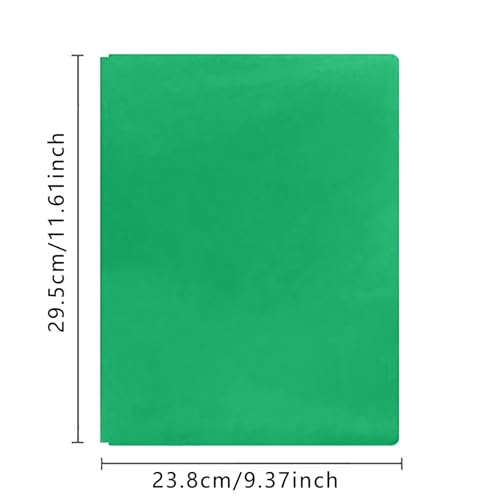 KEERADS Aesthetic Packen Sie Plastiktaschenordner ein, robuste Ordner mit für Papier im -Briefformat die Schule 2025 (Green, One Size) von KEERADS