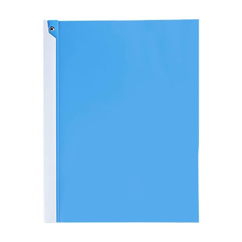 KEERADS Aesthetic Packung -Berichtshüllen mit transparenter Vorderseite, Präsentationsmappen aus Kunststoff, Lebenslauf-Portfolio-Ordner, Papier-Aktenordner schwenkbarem (Blue, One Size) von KEERADS