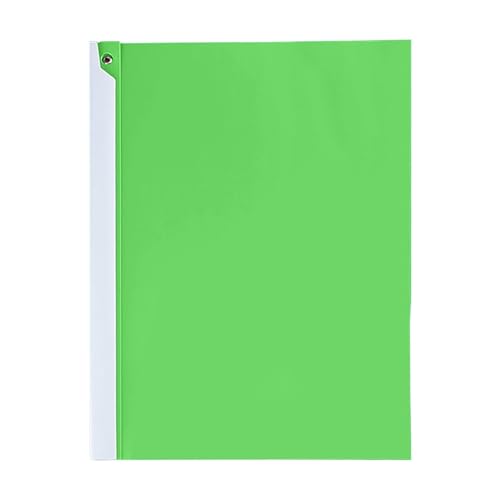 KEERADS Aesthetic Packung -Berichtshüllen mit transparenter Vorderseite, Präsentationsmappen aus Kunststoff, Lebenslauf-Portfolio-Ordner, Papier-Aktenordner schwenkbarem (Green, One Size) von KEERADS