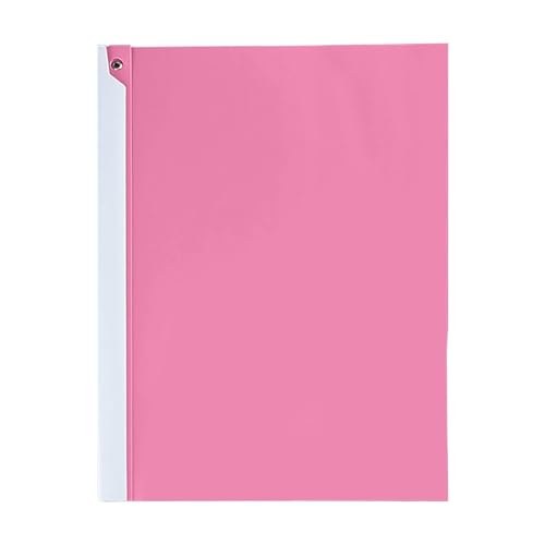 KEERADS Aesthetic Packung -Berichtshüllen mit transparenter Vorderseite, Präsentationsmappen aus Kunststoff, Lebenslauf-Portfolio-Ordner, Papier-Aktenordner schwenkbarem (Red, One Size) von KEERADS