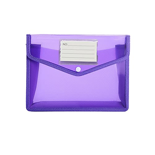 KEERADS Mappe Aktenerweiterungsmappe, Brieftasche, Aktentaste, wasserdichte Mappe, Dokument mit Druckknopf für Büro und Schreibwaren 2025 (Purple, One Size) von KEERADS