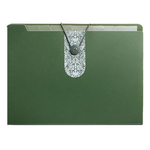 KEERADS Organizer Accordion Folder Folders For Documents Multiple Pockets File | Letter Size With 8 Portable Receipt Paper Bill Document (E, B) von KEERADS