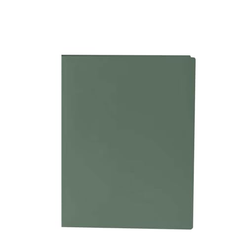 KEERADS Organizer Präsentationsbuch aus Kunststoff im -Format, Farbverlauf-Grün, mit transparentem Kunststoffeinband, 30 Hüllen, Portfolio-Ordner, Aktenordner Kunststoffhüllen für die (A, A) von KEERADS
