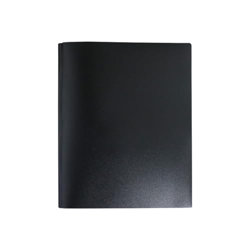 KEERADS Pappe Ordner mit zwei, drei Löcher, Zinkenverschlüsse, Briefgröße, extra robuste Ordner, 2025 (Black, One Size) von KEERADS