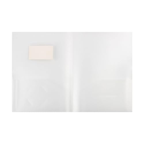 KEERADS Pappe Packen Sie Plastiktaschenordner ein, robuste Ordner mit für Papier im -Briefformat die Schule 2025 (Clear, One Size) von KEERADS
