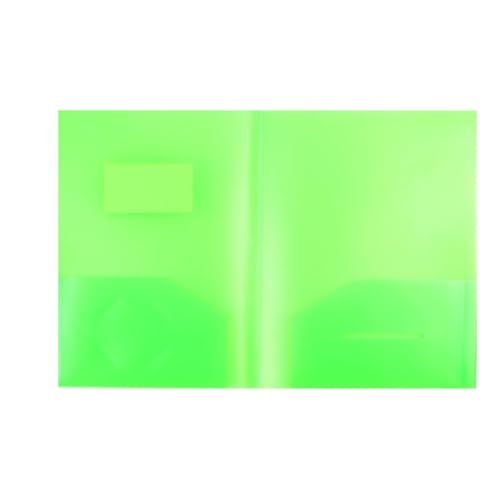 KEERADS Pappe Packen Sie Plastiktaschenordner ein, robuste Ordner mit für Papier im -Briefformat die Schule 2025 (Green, One Size) von KEERADS