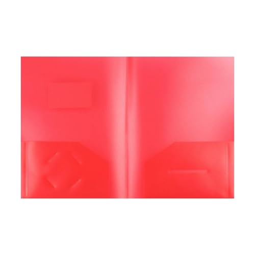KEERADS Pappe Packen Sie Plastiktaschenordner ein, robuste Ordner mit für Papier im -Briefformat die Schule 2025 (Red, One Size) von KEERADS