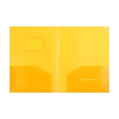 KEERADS Pappe Packen Sie Plastiktaschenordner ein, robuste Ordner mit für Papier im -Briefformat die Schule 2025 (Yellow, One Size) von KEERADS