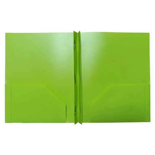 KEERADS Postmappe PP Tadpole Clip Doppel Ordner Kunststoff Lagerung Klapp 2025 (Green, A) von KEERADS