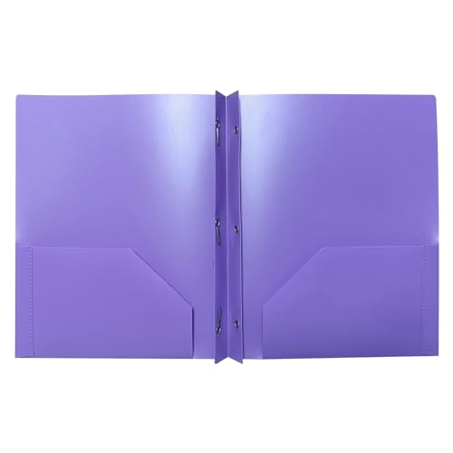 KEERADS Postmappe PP Tadpole Clip Doppel Ordner Kunststoff Lagerung Klapp 2025 (Purple, A) von KEERADS
