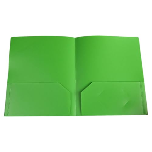 KEERADS Schnellhefter Kunststoff-Ordner mit, Standard-Briefpapier-Ordner, 2 Visitenkartenfächer, strapazierfähig, für Schulprüfungen, Dokumentengröße, Organizer Studenten, Blau (Green, One Size) von KEERADS