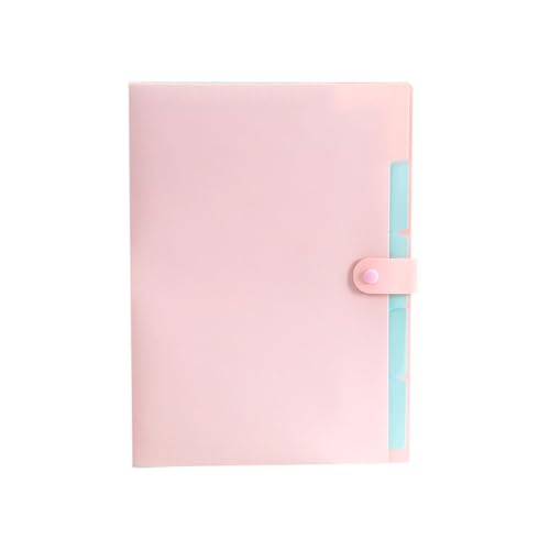 KEERADS Zeugnismappe Ordner Akkordeon Dokument Veranstalter Brief Papier Erweitern 2025 (Pink, One Size) von KEERADS