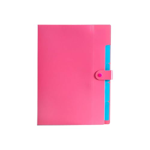 KEERADS Zeugnismappe Ordner Akkordeon Dokument Veranstalter Brief Papier Erweitern 2025 (Red, One Size) von KEERADS