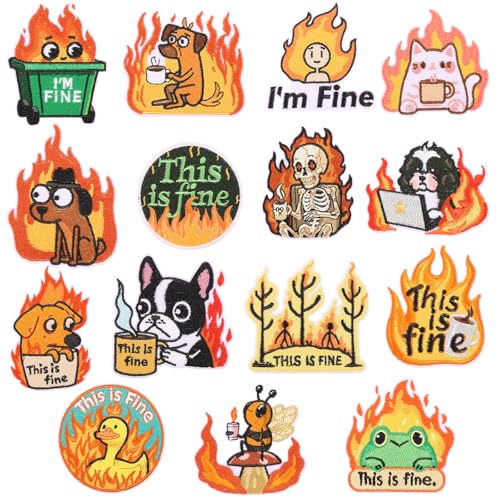 15 Stück Flicken zum Aufbügeln Kinder Flammentiere Patches zum Aufbügeln Polyester Bügelflicken Kinder Embroidered Iron on Patches für Rucksäcke Kleidung Hüte Jeans Hosen Schuhe 15 Stück Flicken zum Aufbügeln Kinder Flammentiere Patches zum Aufbügeln Polyester Bügelflicken Kinder Embroidered Iron on Patches für Rucksäcke Kleidung Hüte Jeans Hosen Schuhe von KEGAJEGA