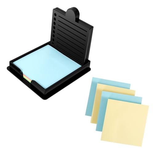 Haftnotizhalter für 7,5 x 7,5 cm Haftnotizen Kunststoff Haftnotiz Schablone mit 5 Vorlagen und 4 Notizblöcken Multifunktional Haftnotiz Spender für Büro Schule Zuhause Haftnotizhalter für 7,5 x 7,5 cm Haftnotizen Kunststoff Haftnotiz Schablone mit 5 Vorlagen und 4 Notizblöcken Multifunktional Haftnotiz Spender für Büro Schule Zuhause von KEGAJEGA