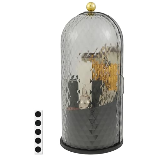 KEGAJEGA Make-Up-Pinselhalter 360° Drehbarer Pinselhalter Kosmetik mit Deckel und 3 Fächer Pinsel Aufbewahrung Make Up Organizer Pinselhalter Zahnbürstenhalter für Schminktisch Schlafzimmer (Schwarz) KEGAJEGA Make-Up-Pinselhalter 360° Drehbarer Pinselhalter Kosmetik mit Deckel und 3 Fächer Pinsel Aufbewahrung Make Up Organizer Pinselhalter Zahnbürstenhalter für Schminktisch Schlafzimmer (Schwarz) von KEGAJEGA