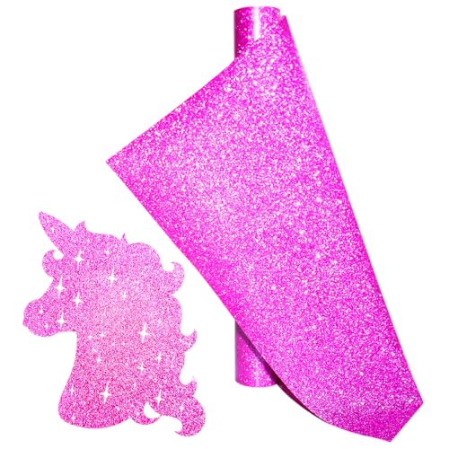 Rosa Glitzer Plotterfolie Textil Reflektierend Plotterfolie Textil 30.5x152cm Heat Transfer Vinyl Plotter Flexfolie für Cricut, Silhouette Cameo Textilien Transferfolie zum Aufbügeln T-Shirt Rosa Glitzer Plotterfolie Textil Reflektierend Plotterfolie Textil 30.5x152cm Heat Transfer Vinyl Plotter Flexfolie für Cricut, Silhouette Cameo Textilien Transferfolie zum Aufbügeln T-Shirt von KEGUMINGX