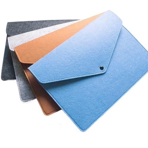 44 cm x 32 cm A3 Aktenordner mit großem Fassungsvermögen, Filztaschen, Business-Aktentaschen, Schreibwaren-Organizer, Aufbewahrungstasche, Dokumententaschen, Geschenke (Color : Black) von KEHtu